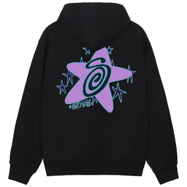 Stussy Galaxy Black Hoodie-back