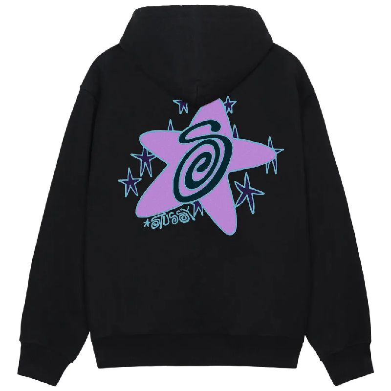 Stussy Galaxy Black Hoodie-back