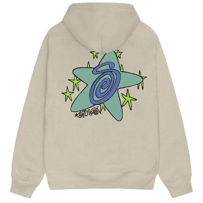 Stussy Galaxy Khaki Pullover Hoodie-back