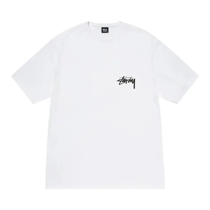Stussy Hourglass Galaxy White Tee