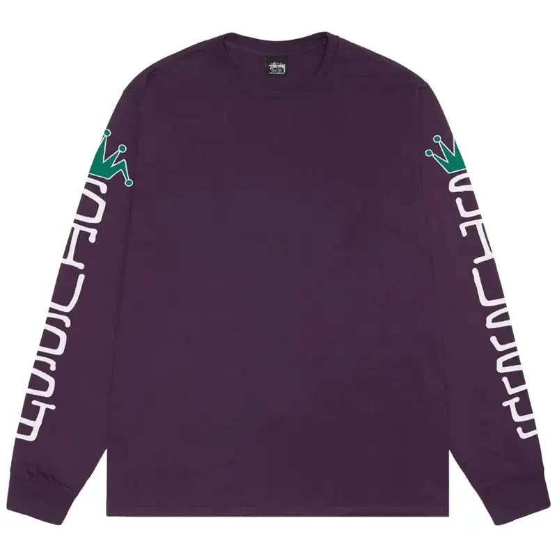 Stussy Jumbo Purple Longsleeve Shirt