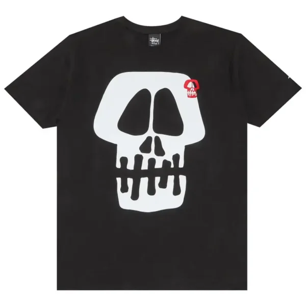 Stussy Jumbo Skull Black T-Shirt
