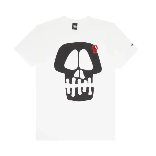 Stussy Jumbo Skull White T-Shirt