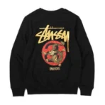 Stussy Kyoto Crewneck Black Shirt-back