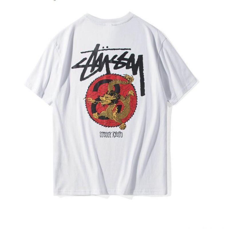 Stussy Kyoto White T Shirt-back