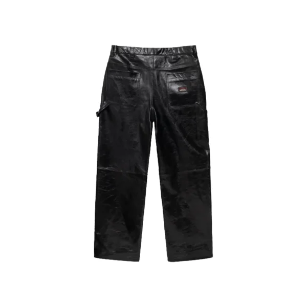 Stussy Leather Black Work Pants-back