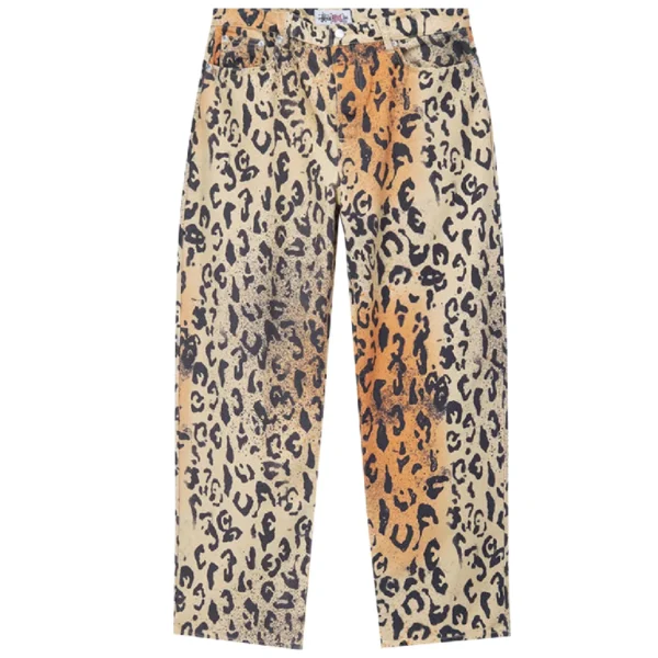 Stussy Leopard Canvas Big Ol Jeans