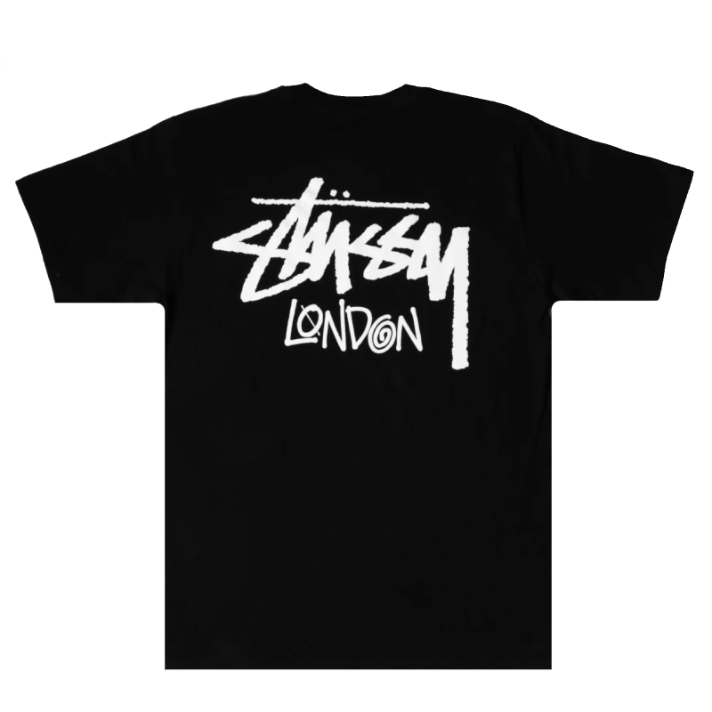 Stussy London Black T Shirt-back