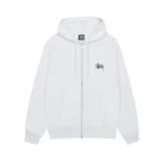 Stussy Meaty Ash Heather Zip Up Hoodie
