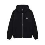 Stussy Meaty Black Zip Up Hoodie