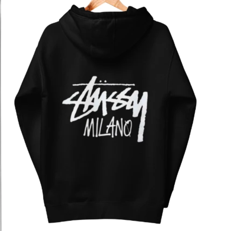 Stussy Milano Black Hoodie-back