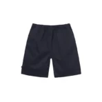 Stussy Navy Brushed Cotton Beach Shorts-back