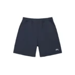 Stussy Navy Stock Logo Sweatshort