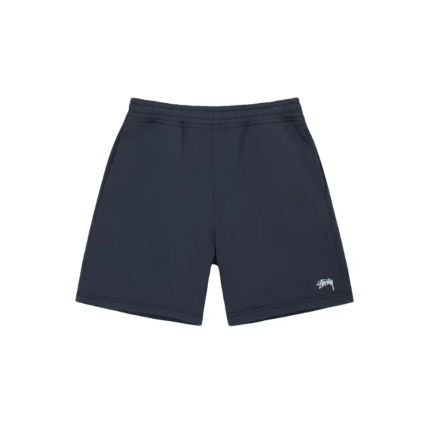 Stussy Navy Stock Logo Sweatshort