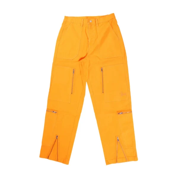 Stussy Nyco Flight Orange Zipper Pants