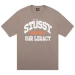 Stussy Our Legacy Collegiate Brown T-Shirt