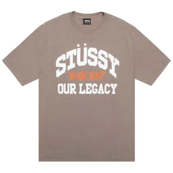 Stussy Our Legacy Collegiate Brown T-Shirt