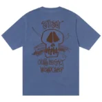Stussy Our Legacy Surf Skull Blue T-Shirt Back