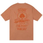 Stussy Our Legacy Surf Skull Orange T-Shirt Back