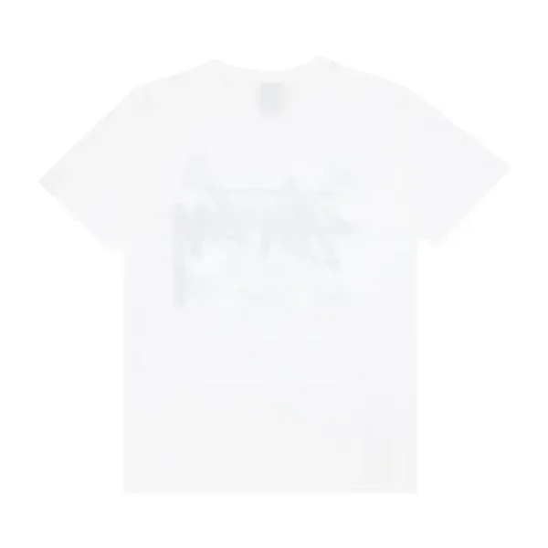 Stussy Paisley Blue Skull White T-Shirt Back