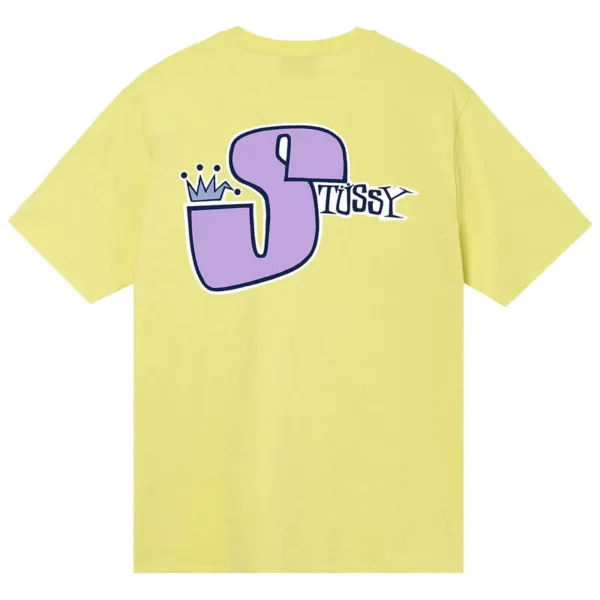 Stussy Phat S Yellow T-Shirt Back