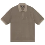 Stussy Pique Polo Taupe T-Shirt