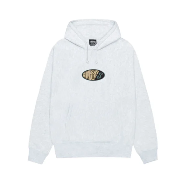 Stussy Pitstop Ash Heather Pullover Hoodie