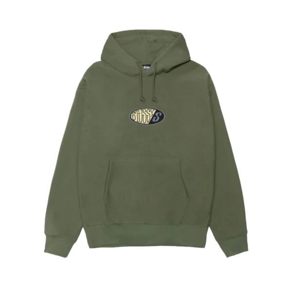 Stussy Pitstop Olive Pullover Hoodie