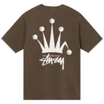 Stussy Regal Crown Brown Tee Back