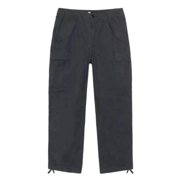Stussy Ripstop Military Cargo Black Pants