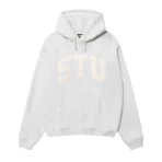 Stussy STU Relaxed Fit Ash Heather Hoodie