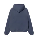 Stussy STU Relaxed Fit Navy Blue Hoodie-back