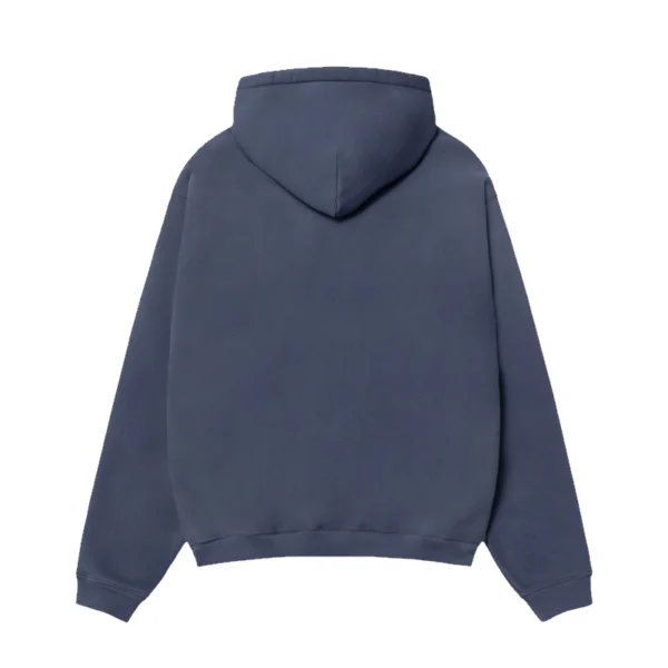 Stussy STU Relaxed Fit Navy Blue Hoodie-back