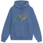 Stussy Satin Patch Blue Hoodie