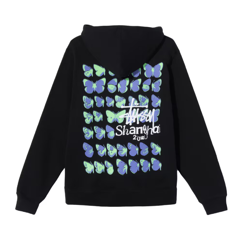 Stussy Shanghai Exclusive Black Hoodie-back