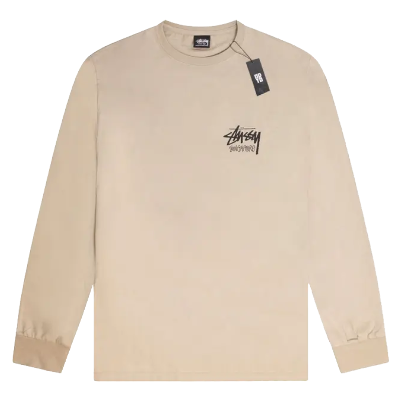 Stussy Singapore Khaki Long Sleeve Shirt