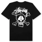 Stussy Skull Bones Black T-Shirt Back