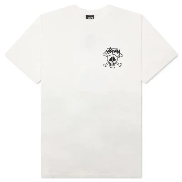 Stussy Skull Bones White T-Shirt