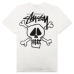 Stussy Skull Bones White T-Shirt Back