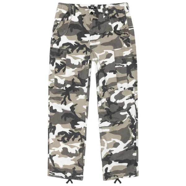 Stussy Snow Camo Military Cargo Pants
