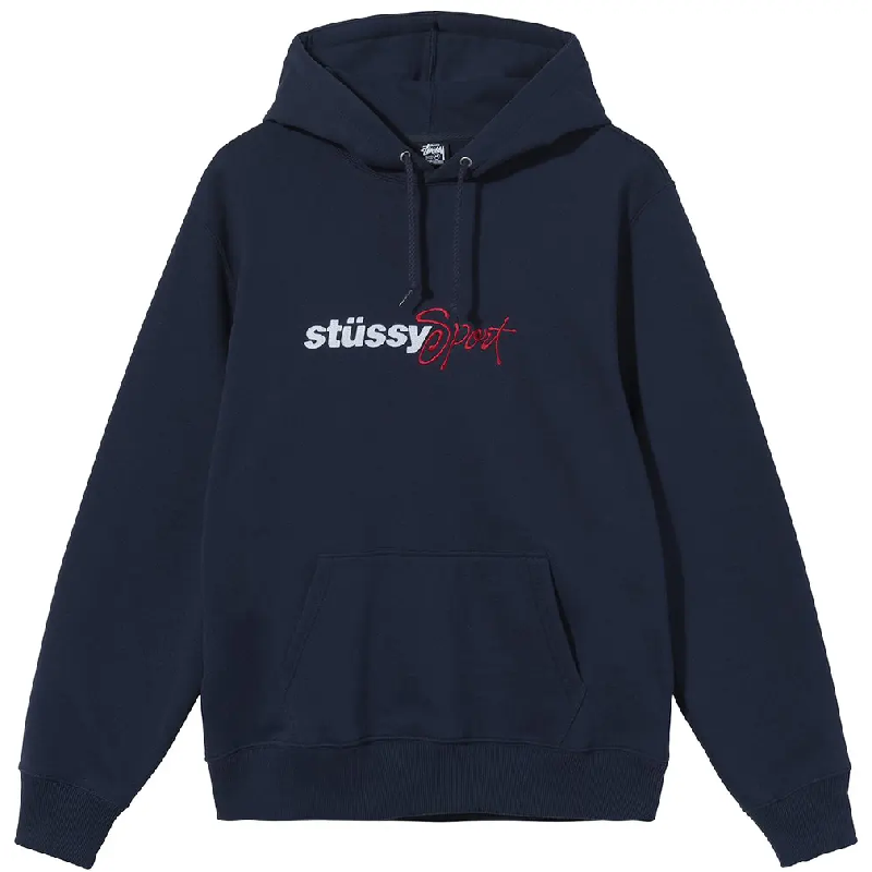 Stussy Sport Applique Navy Hoodie