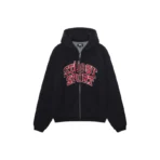 Stussy Sport Black Zip Up Hoodie