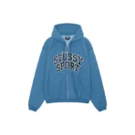 Stussy Sport Blue Zip Up Hoodie