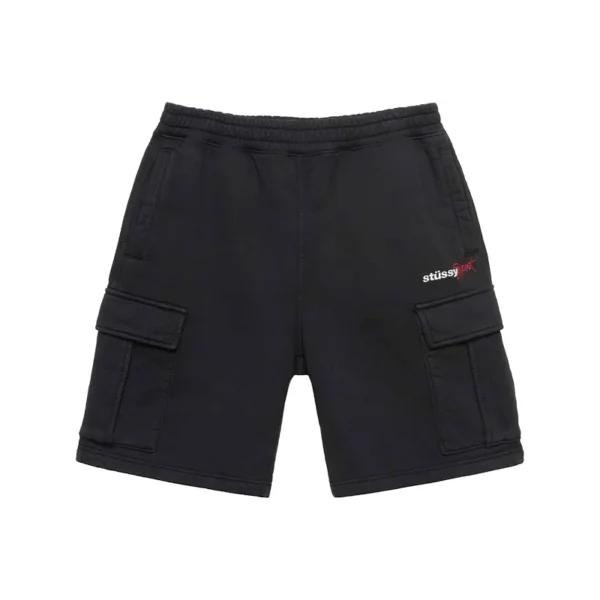Stussy Sport Logo Black Cargo Shorts