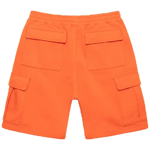 Stussy Sport Logo Orange Cargo Shorts-back