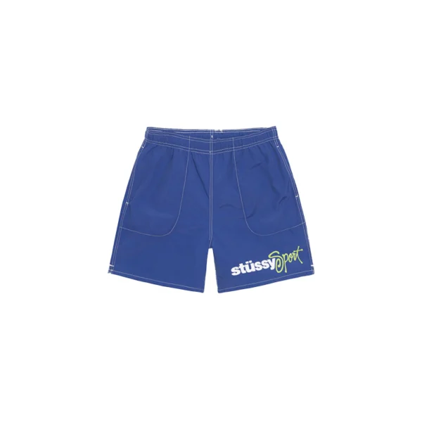 Stussy Sports Logo Blue Shorts