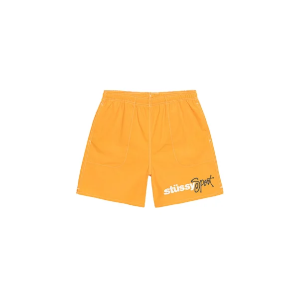 Stussy Sports Logo Yellow Shorts
