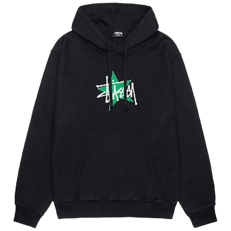 Stussy Star Black Pullover Hoodie