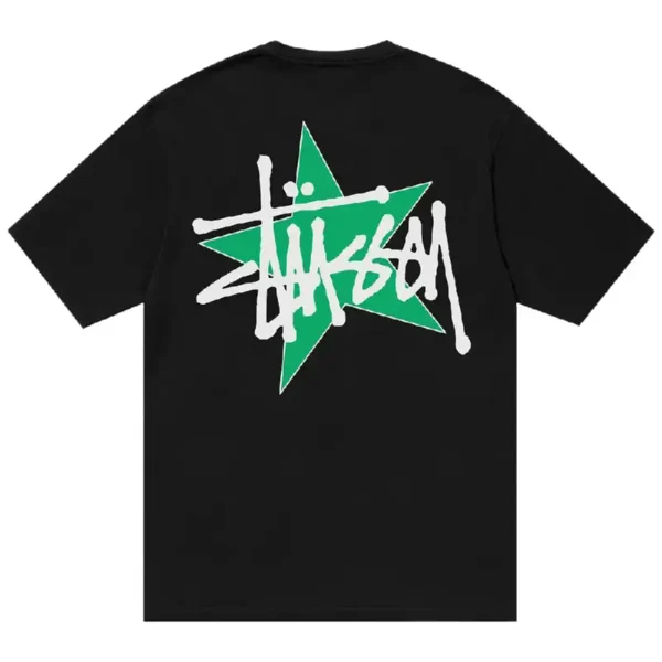 Stussy Star Black Shirt Back
