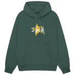 Stussy Star Green Pullover Hoodie